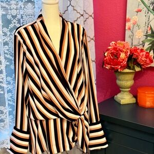 chelsea28 striped blouse
